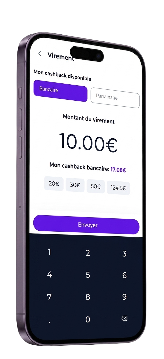Votre cashback vous appartient.